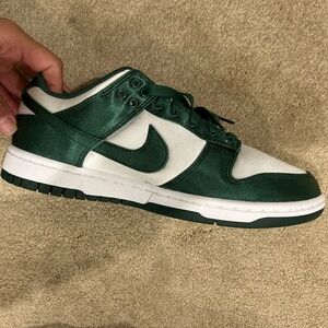 Nike green low dunks